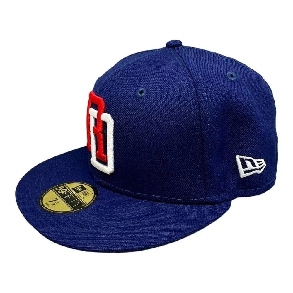 New Era Dominican Republic World Baseball Classic 59FIFTY Fitted Hat Blue 7 1/8